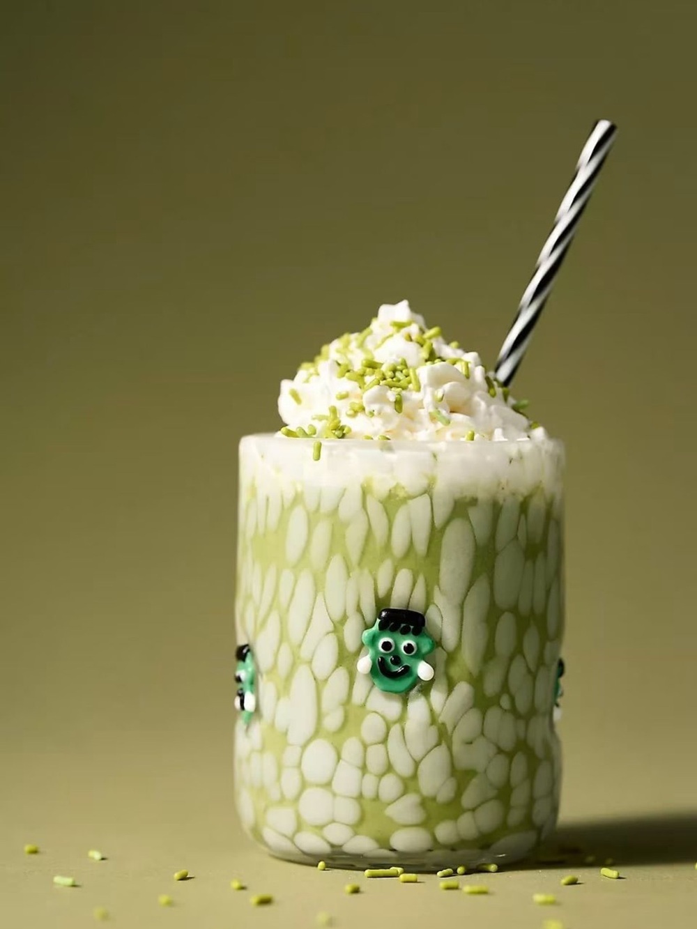 Anthropologie Mystic Icon Confetti Glass Frankenstein